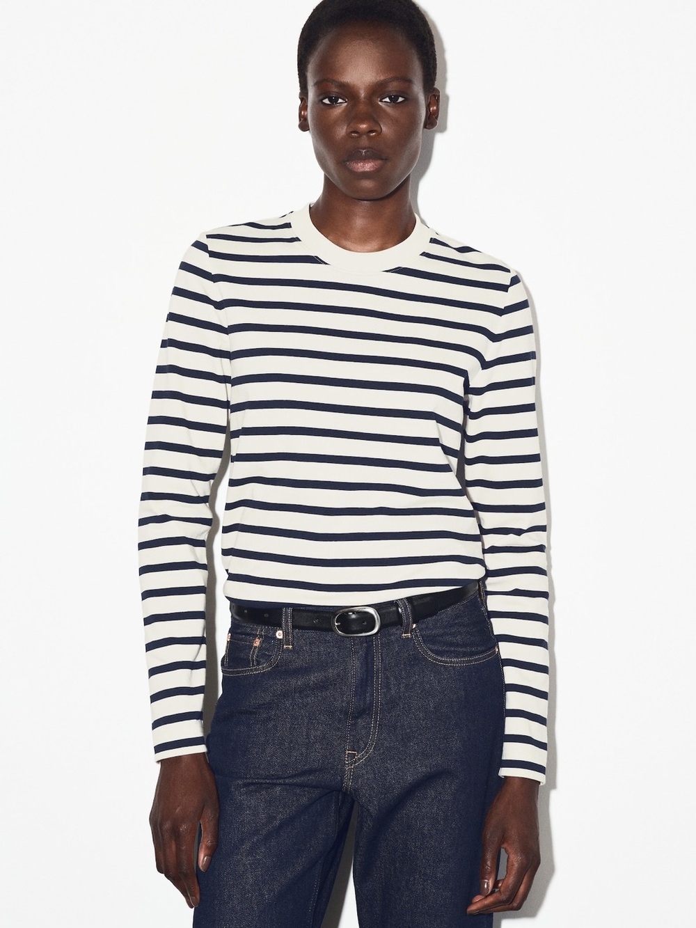 COS Striped Crewneck Top